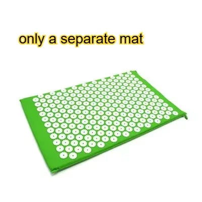Acupressure Mat Massage Mat Pillow Set Applicator for Neck Foot Yoga Mat with Needle Back Cushion