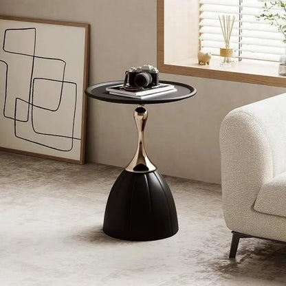 small apartment European wrought iron corner table balcony mobile coffee table bedroom bedside small round table sofa edge table