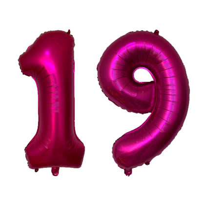 2Pcs 32 Inch Gold Silver Black Blue Red Helium Foil Number Balloon 16 17 18 19 20 21 Happy Birthday Party Decoration Supplies