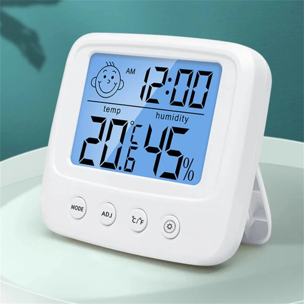 LCD Digital Thermometer Hygrometer Backlight Temperature Indoor Humidity Meter Sensor For Electronic Weather Station Room Baby