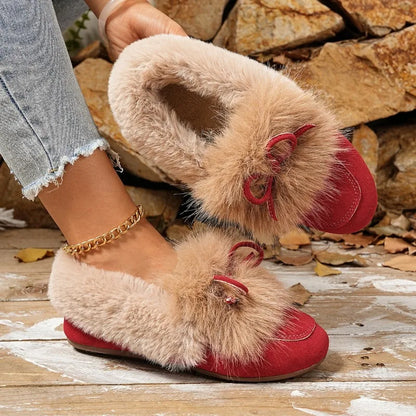 Casual Flat Shoes, Large Size, Round Toe, One-piece, Low Heel, Women's Shoes