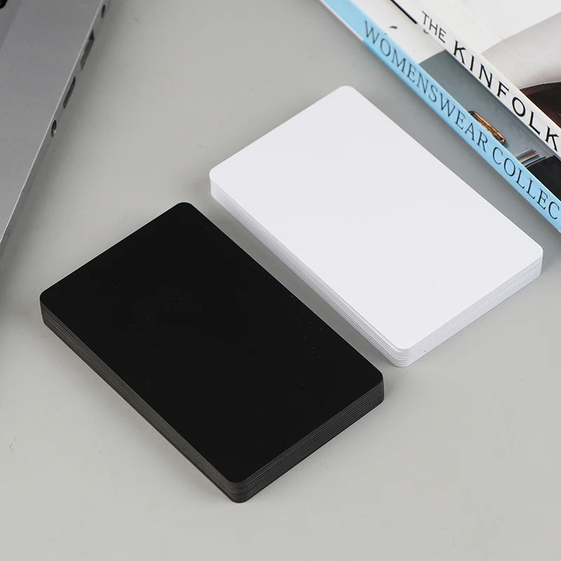 NFC215 Black White Cards Rewritable NFC NT-AG215 PVC Cards Blank Easy Convenient Programmable NFC Business Card