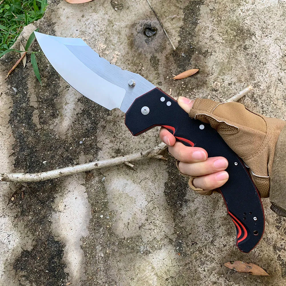 Mayhem Folding Knife Carrying Hunting Knife AUS10A Blade Outdoor Portable Camping Survival Knives Jackknife Gift for Men