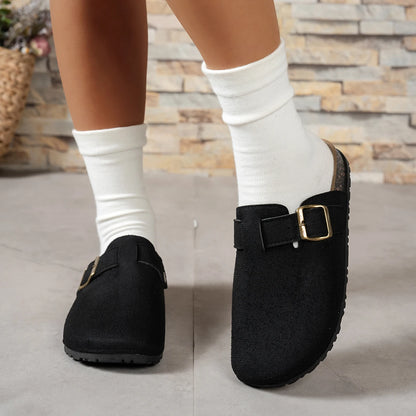 Spring and Autumn Elegant Baotou Sexy Flat Casual Shoes Fashionable Best Selling New Comfortable Plus Size Women's Shoes