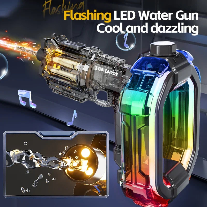 Simulated Firing Electric Water Guns for Children Powerful Continuous Shooting Automatic Water Blasters Summer Outdoor Kids Toys
