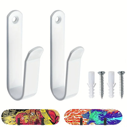 2PCS Skateboard display rack, home wall mounted surfboard storage bracket, metal material