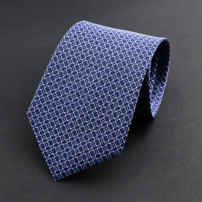 100% Silk Tie 8cm Stripe Slim Necktie Navy Blue Burgundy High Quality For Men Business Meeting Suit Dress Gravatas