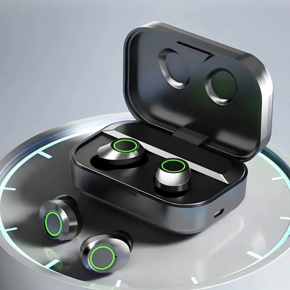 Original YD03 TWS Earphone Flashlight Wireless Headset 9D Noise Reduction 5.2 Bluetooth Headphone LED Display Touch Control Gift
