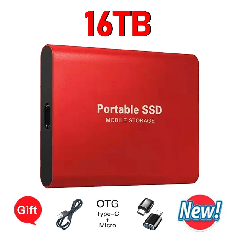 Reliable Brand 1TB External Hard Drive  Portable SSD  2TB 4TB  USB 3.1 High Speed Solid State Disk Data Storage