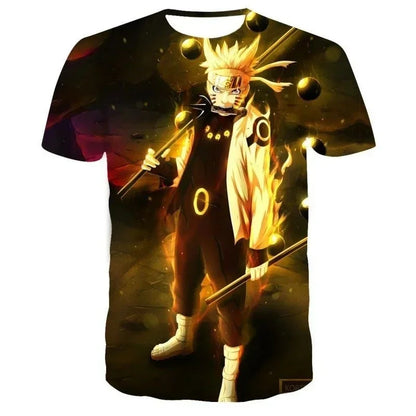 Naruto Cosplay Unisex 3D Printed T-shirt, Children's Street Wear, Harajuku Style T-shirt Top, 2026 Gift Short Sleeved Shirt