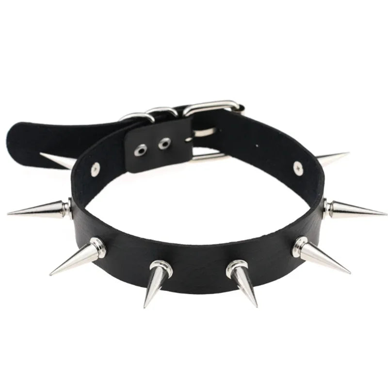 1pc Harajuku Gothic Spike Rivet Star Necklaces Collares Hip Hop Rock