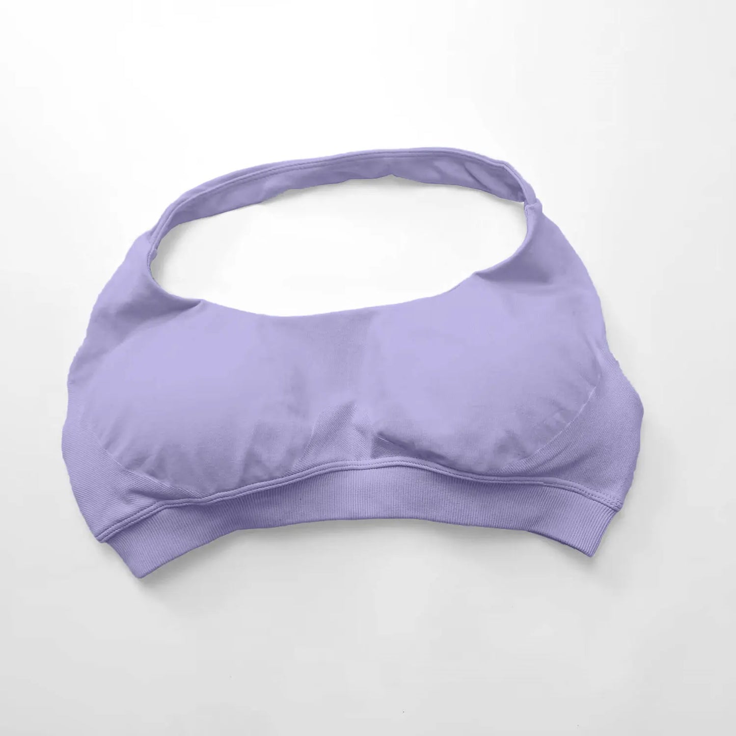 NCLAGEN Sports Bra Women Sportswear Seamless Halter Top High Support Push-up Open Back Gym Wear Fitness Yoga Workout Underwear