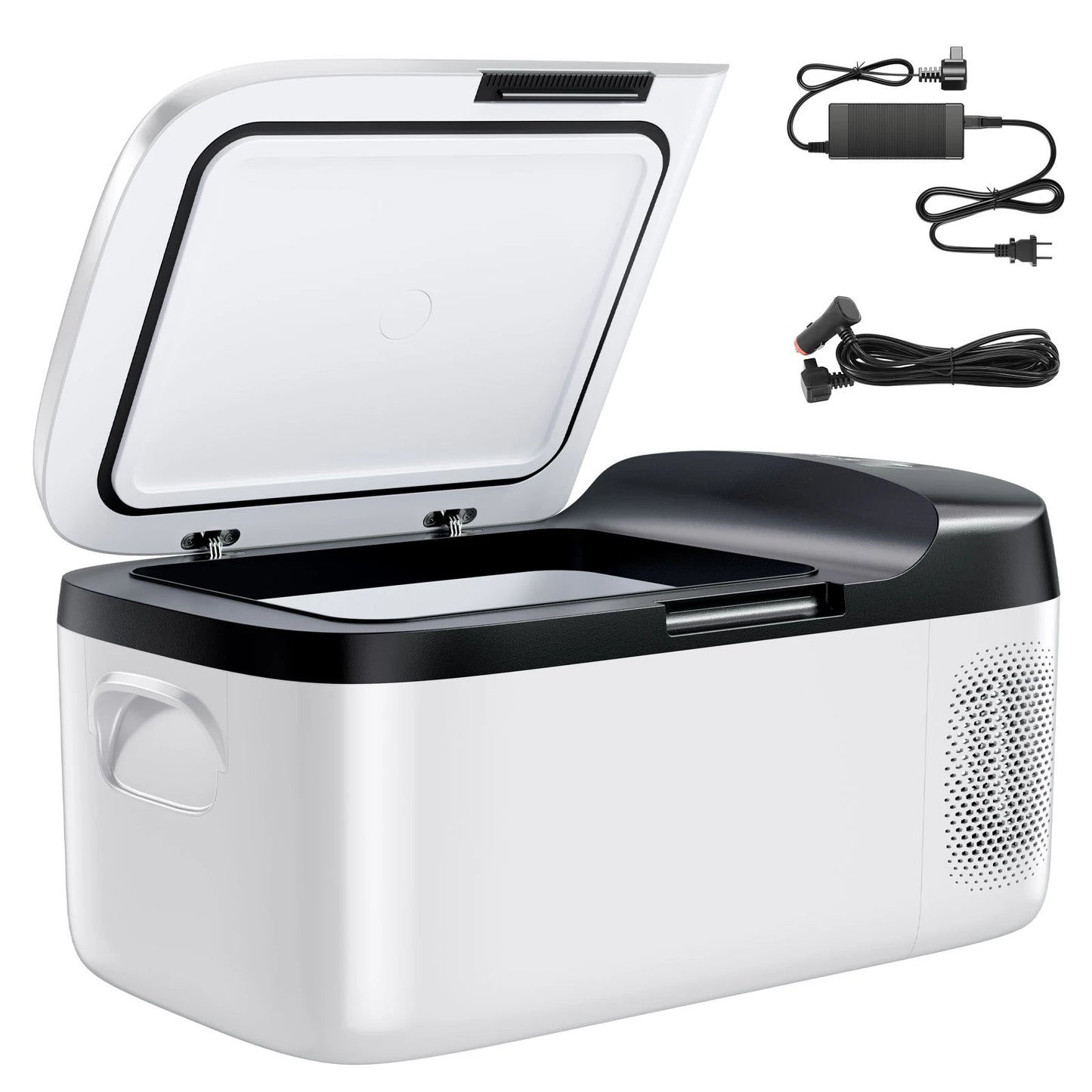 SucceBuy Car Refrigerator DC 12/24V AC100-240V Compressor Electric Cooler -4°F to 68°F Fridge with APP Control 16/21/23QT for RV