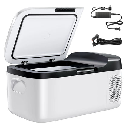 SucceBuy Car Refrigerator DC 12/24V AC100-240V Compressor Electric Cooler -4°F to 68°F Fridge with APP Control 16/21/23QT for RV