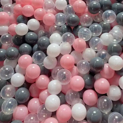 100PCS Colorful Ball Pit Balls Soft Plastic Ocean Balls Indoor Outdoor Play Tent Playhouse Baby Eco-Friendly Stress Air Ball Toy