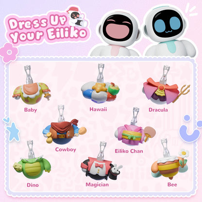 Eiliko Coral Pink - Your Tiny AI Charm Robot That Matches Every Daily Outfit, Fun Electronic Pendant Toys, for Couples and Best Friends.