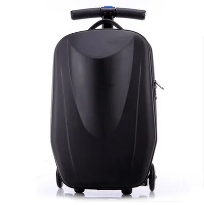 Adult Folding Business Trolley Case Design Cool Travel Suitcase Trip Cabin Skateboard Scooter Kids Riding Luggage Carrier Unisex