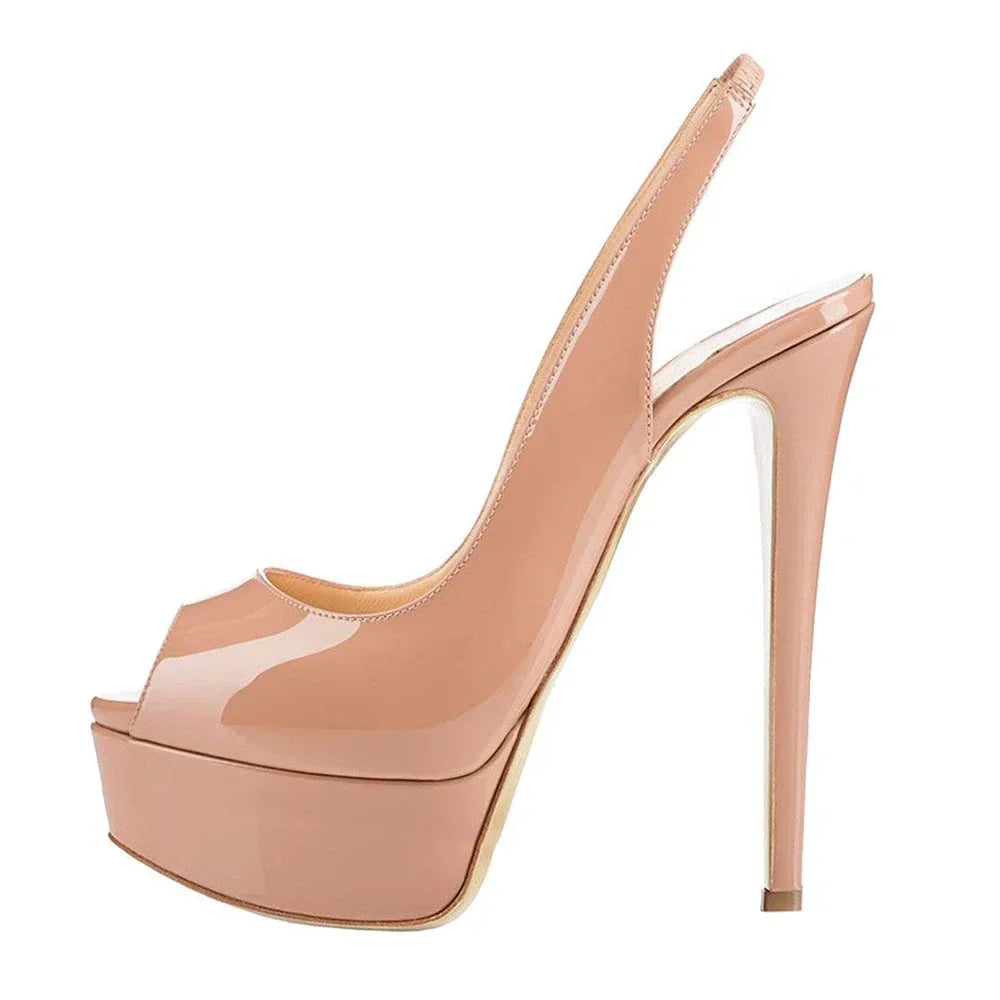 New 2026 Women Sandals Fashion 14CM Super High Heels Sexy Open Toe Platform Sandals Gladiator Party Dress Red Wedding Shoes