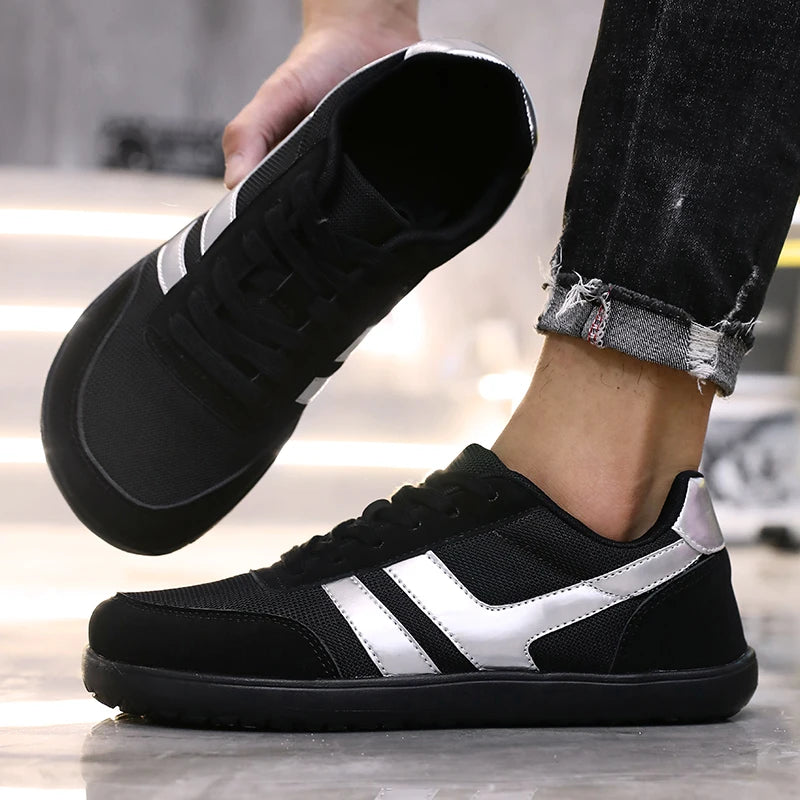 Men's Wide Toe Box Barefoot Shoes Minimalist Sports Shoes with Zero Drip Soles The Best Breathable Mesh Designer Men's Running