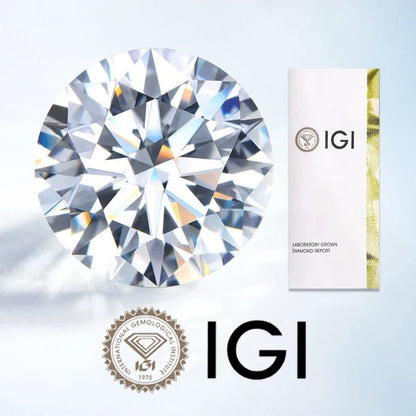 Mishang Jewelry With GIA IGI Certificate Round Lab Grown Diamonds 0.3ct 0.5ct 0.8ct 1ct 1.5ct 2ct 3ct Created Diamond Wholesales