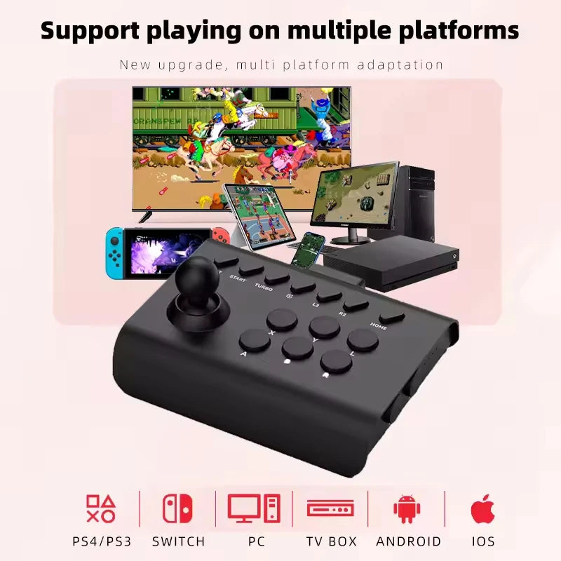 Arcade Gamepad Bluetooth Controller For Switch PS4 PS3 Mobile Android IOS iPhone PC TV Joystick Wireless Gaming Control Game Pad