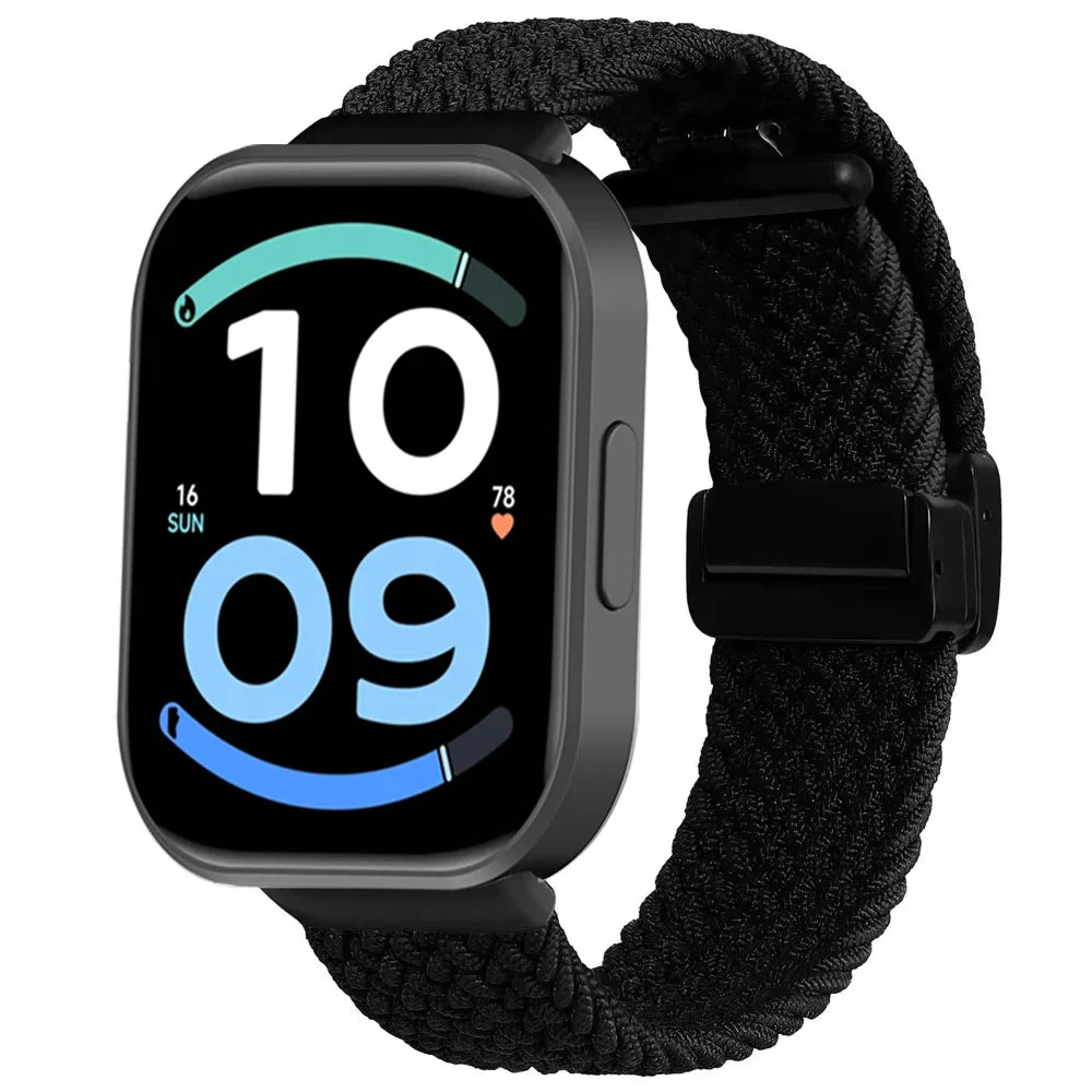 Nylon Braided Strap for Redmi Watch 6 Active 6 Lite Xiaomi Band 10 Pro 9 Pro 8 Pro Magnetic Buckle Wristband Redmi Watch 6 5 4