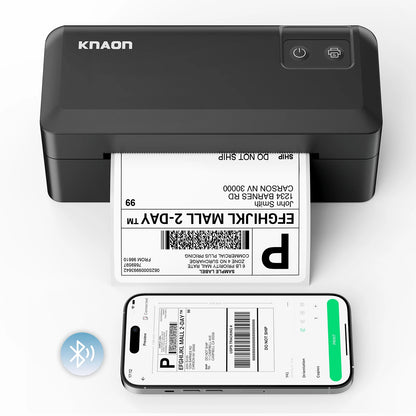 Thermal Shipping Label Printer, 4x6 Bluetooth Label Printer for Small Business and Home, Supports iPhone, Android, Windows, Mac, Chromebook