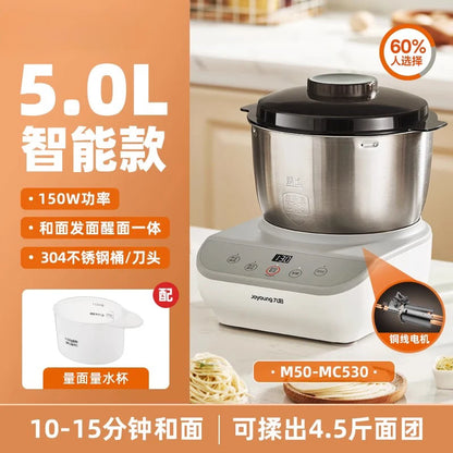Small Automatic Dough Mixer - Home Chef Machine, 304 Stainless Steel for Kneading, Fermenting & Mixing Dough