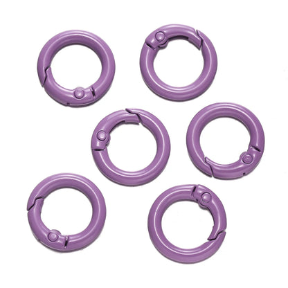 Colorful O-Ring Spring Clasp Clips — Zinc Alloy Carabiner Connectors