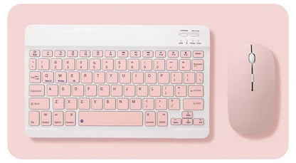 with Bluetooth Keyboard Mouse for Oukitel RT8 RT7 RT6 RT3 RT10 78Key Rechargeable Wireless 10inch Keyboard Mice Set Combo