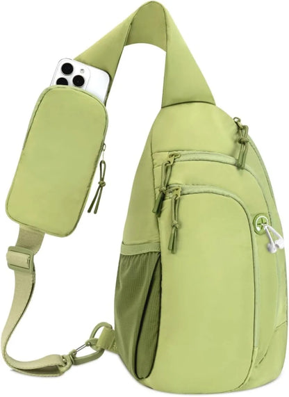 Sling Bag Nylon Crossbody Bags For Women with Anti-theft RFID Blocking Pocket Cross Body Purse Adjustable Shoulder Strap