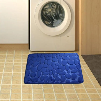 Cobblestone Embossed Bath Mat Non-slip Carpets Water Absorption Washable Bathtub Floor Rug Shower Doormat Bathroom Decor