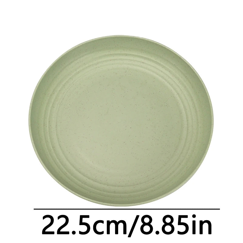 Fruit Plate, Round Salad Dessert Plate, Plastic Plate Can Be Used For Snacks, Nuts Can Be Stacked And Not Easily Broken