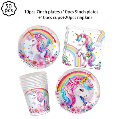 Rainbow Unicorn Balloon Unicorn Party Decor Supplies Unicorn Birthday Party Decoration Baby Shower Kids Girls Birthday Decor