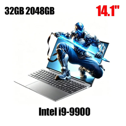2026 NEW 14.1 Inch Ultra Slim Laptop Intel Core i9 9900 32GB RAM 2TB SSD Windows 11 Gaming Gamer Office Notebook 1920x1080 Max