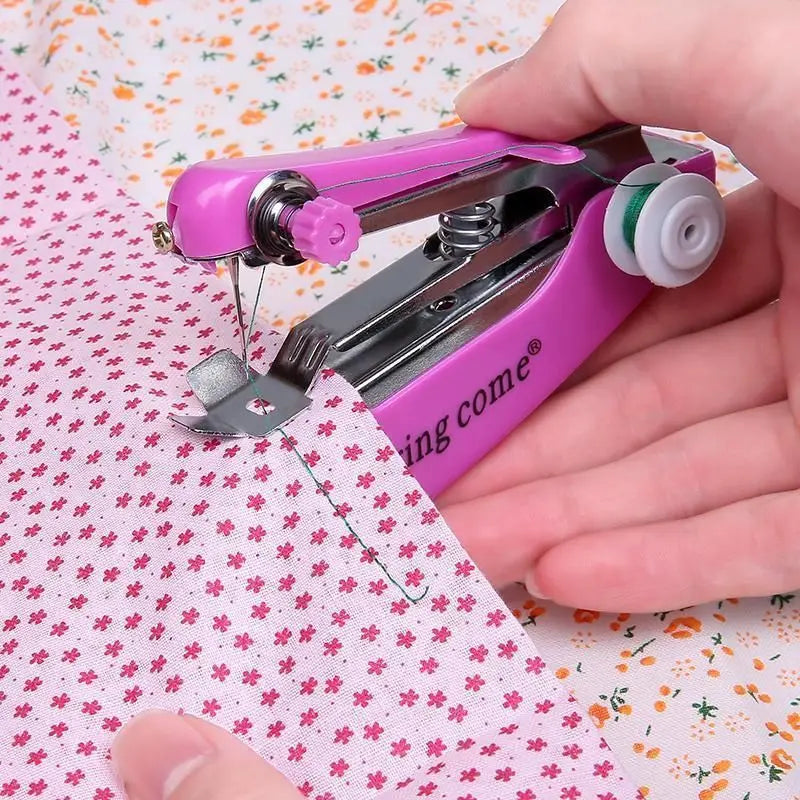 Home handheld portable mini manual sewing machine handheld pocket outdoor travel small sewing machine
