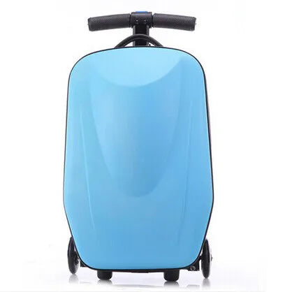 Adult Folding Business Trolley Case Design Cool Travel Suitcase Trip Cabin Skateboard Scooter Kids Riding Luggage Carrier Unisex