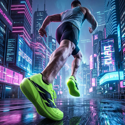 Sports Running Shoes Man Carbon Plate Walking Sneakers Shock-Absorbing Marathon Racing Athletics Training Walking Casual Shoes