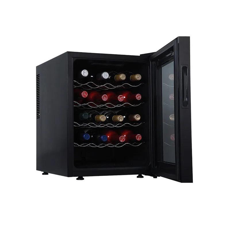 46L Freestanding Wine Cooler Refrigerator 20-Bottle Wine Cabinet Fridge for House hold or Hotel Use Electric Power Source