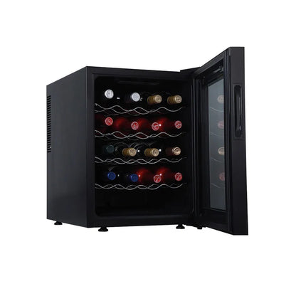46L Freestanding Wine Cooler Refrigerator 20-Bottle Wine Cabinet Fridge for House hold or Hotel Use Electric Power Source