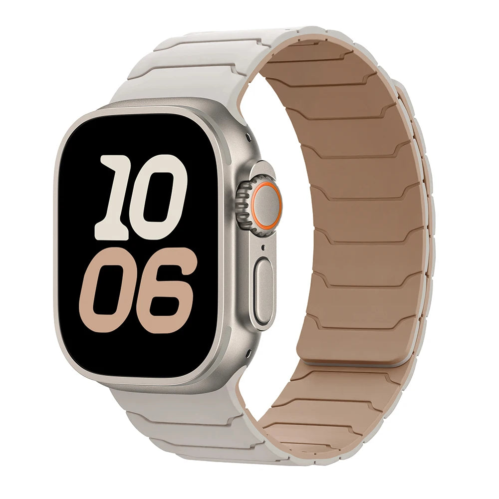 magnetic Strap For Apple Watch Band ultra 2 3 49mm 44mm 40mm 41mm 46mm 42mm 45mm 38 Silicone Bracelet IWatch Series 11 9 8 SE 10