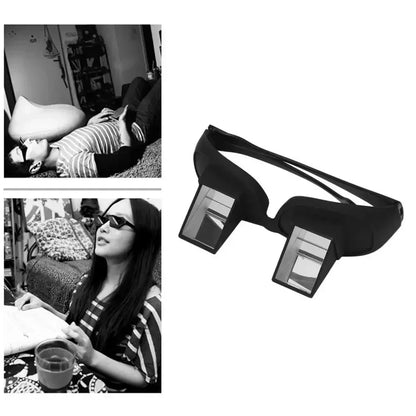 Lazy Eyeglasses Lazy Reading Glasses Prismatic Horizontal Glasses Lying Down Bed Reading Watching HD Readers Glasses