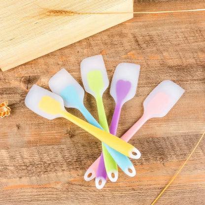 7Pc Silicone Spatula Cream Butter Cooking Baking Spatula Heat-resistant Silicone Spatula Transparent Kitchen Baking Tools