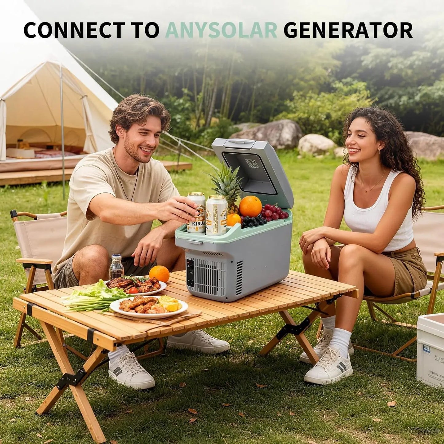 Tacleekii 8L Electric Car Refrigerator Portable Mini Fridge Cooler & Warmer 32°F-122°F Travel Fridge for Road Trips, Camping, Beach & Tailgating