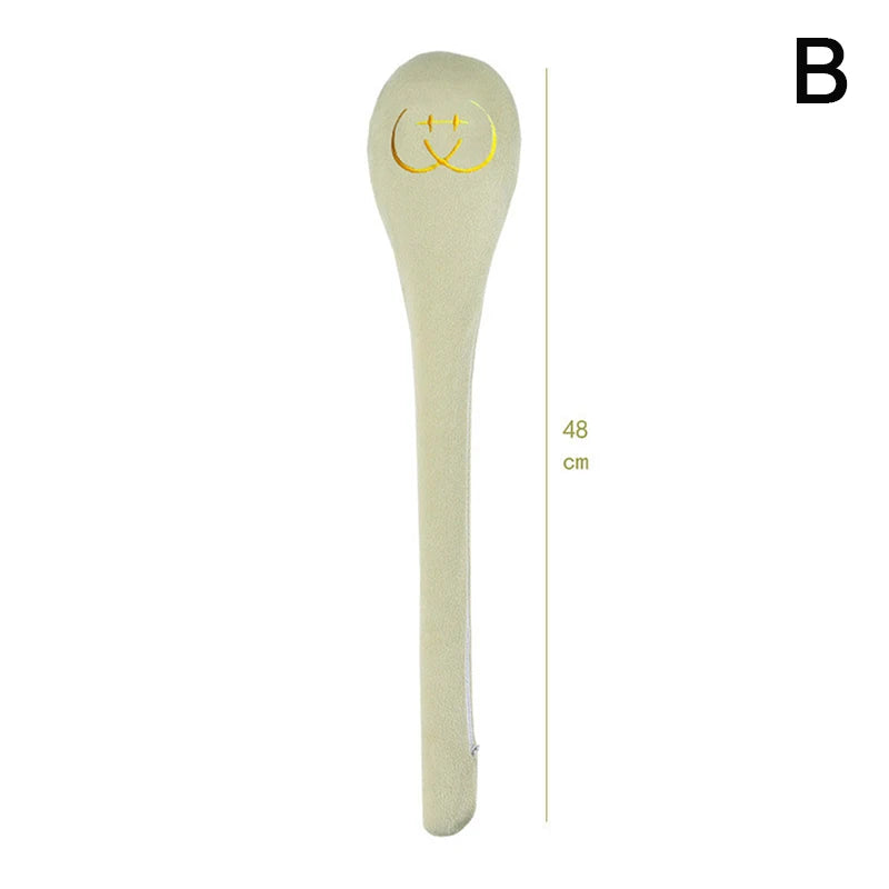 High Elasticity Latex Velvet Massage Pat Fu Character Slap Stick Massager Back Pain Relief Portable Body Vibration Hammer