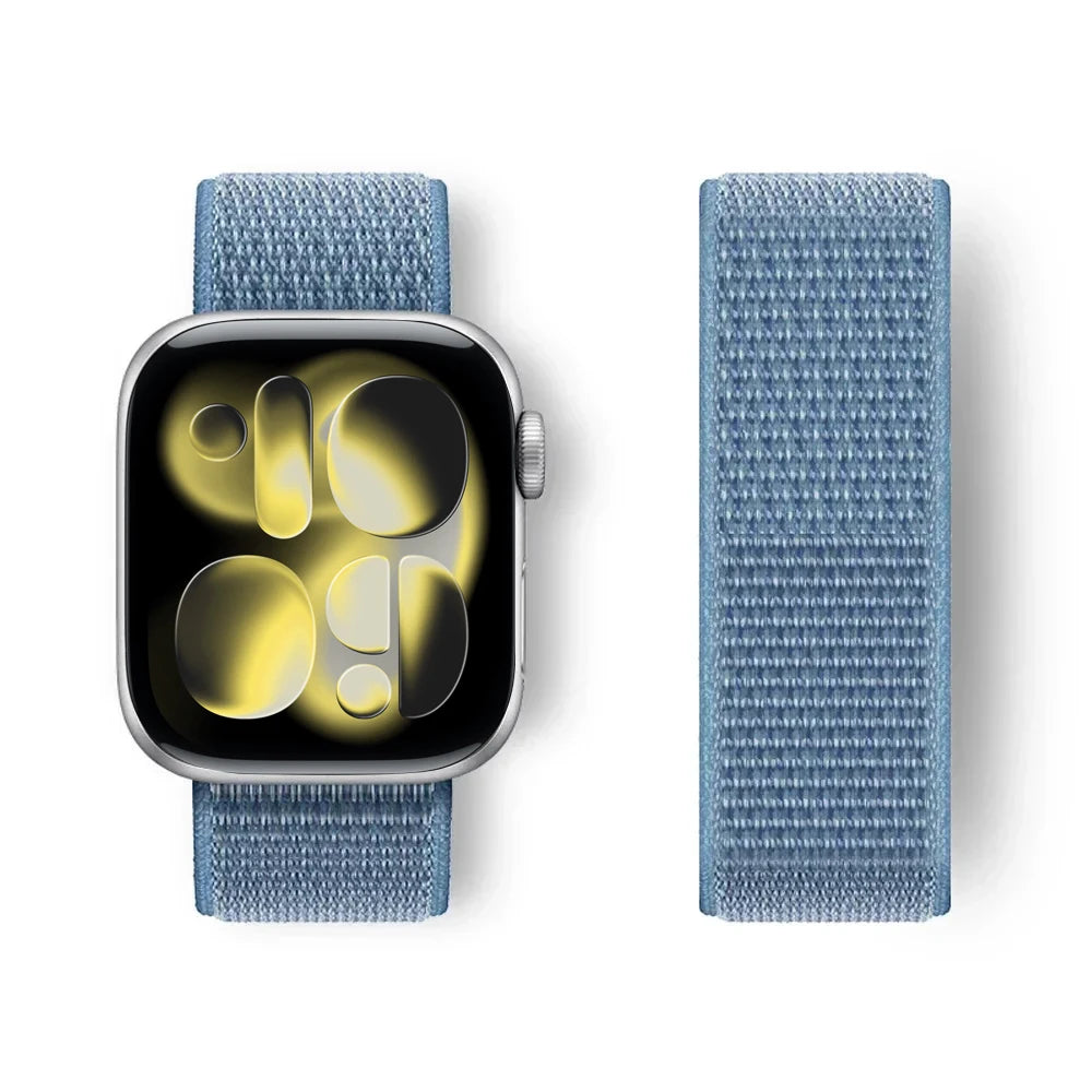 Nylon Loop for Apple Watch Band S11 46mm 40mm 44mm 45mm 42mm 41mm 49mm Smart Belt Bracelet for IWatch 11/10/9/8/7/6/SE/5/4 Strap