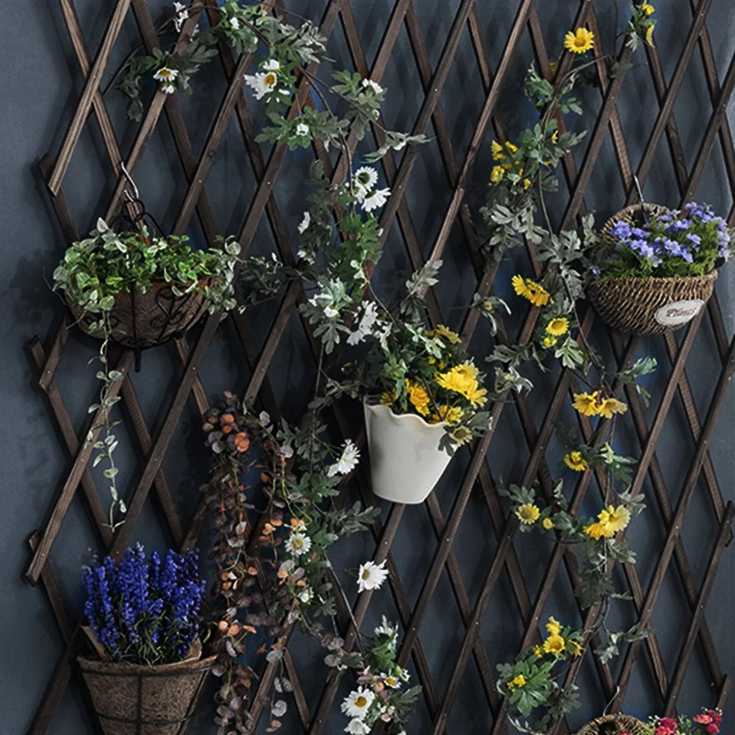 Expandable Plant Climb Hanging Frame Trellis Plant Support Fence Indoor Plant Vertical Rack Wall Decor For Room Patio Garden