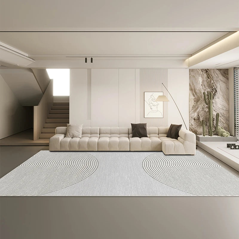 VIKAMA Modern Minimalist Geometric Carpet Scandinavian Style Living Room Large Size Soft And Easy To Clean Floor Mats Home Decor