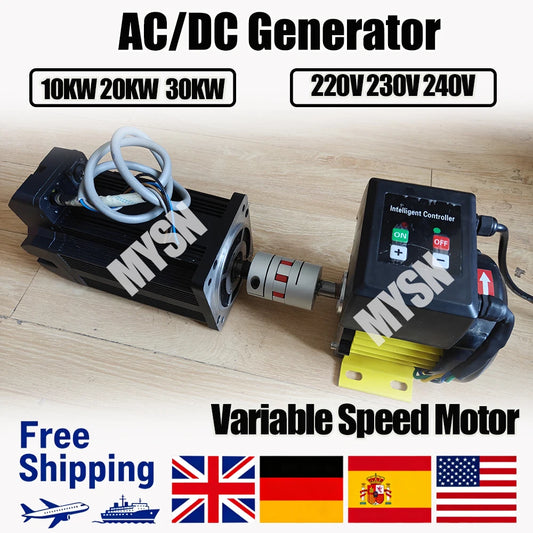 30KW AC/DC Generator 380V 220V 230V Permanent Magnet Generator 20KW Free Energy Alternator For Wind Turbine Farm Outdoor 10KW