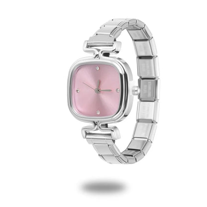 1PC High Quality Men Women's Stainless Steel Round Simple Watch Bracelet Bangle For Friend Wife Birthday Gift DIY Jewelry